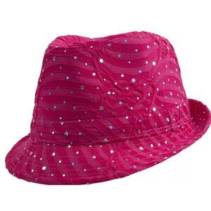 Red Sequin Trilby Hat Glam Party Fedora for Red Hat Ladies, Dance, Jazz Costume